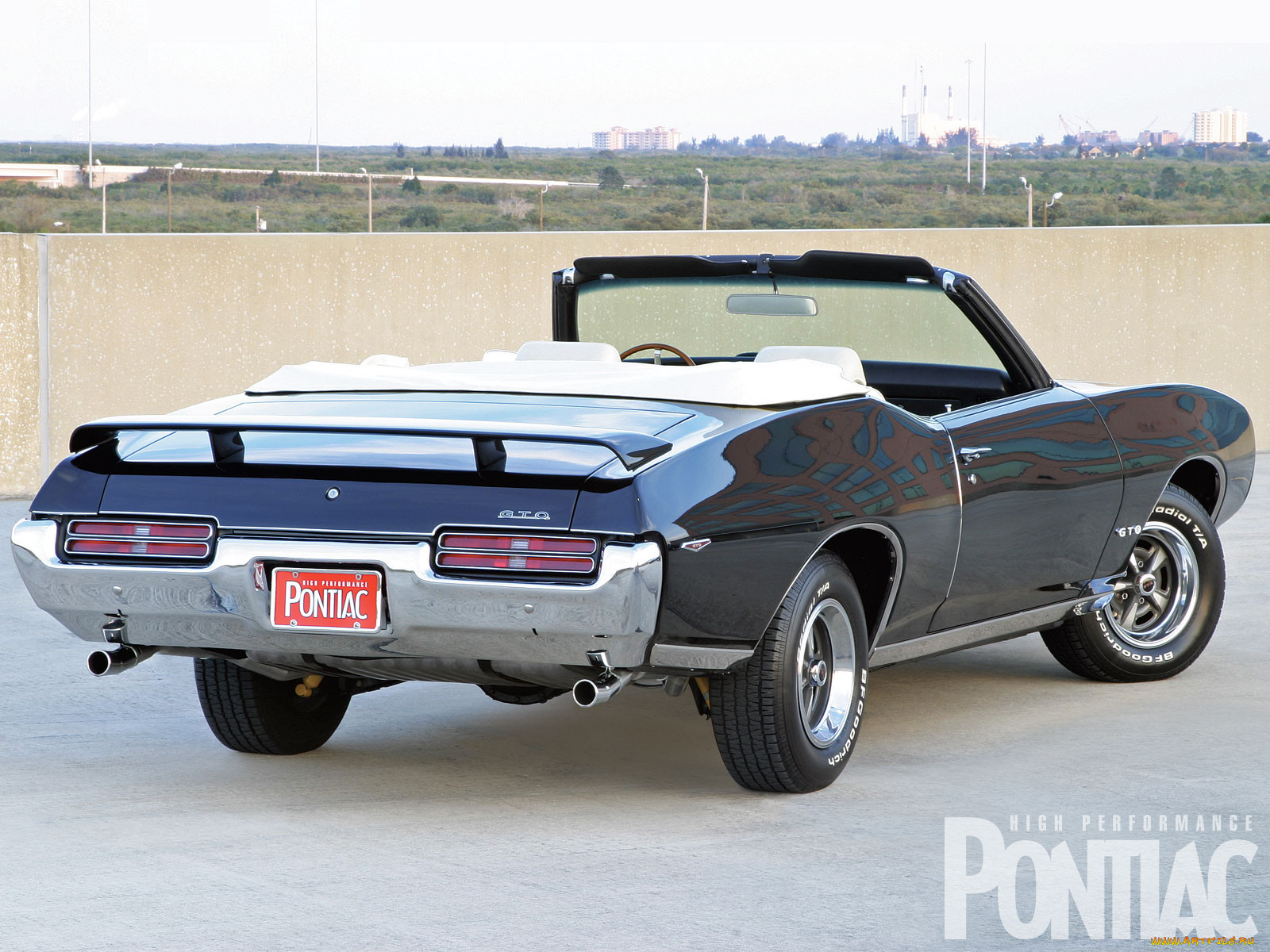 1969, pontiac, gto convertible, 